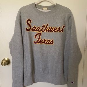 Grey Champion Throwback Southwest Texas State University Sweatshirt